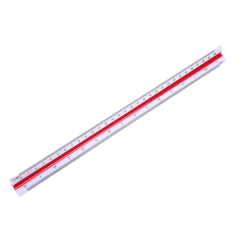 1:20 1:25 1:50 1:75 1:100 1:125 Plastic Triangular Scale Ruler 1