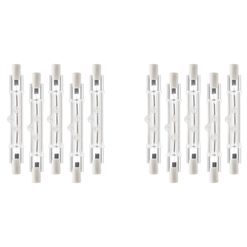 10 Pack R7S 118mm 300W 230V,R7S Halogen Linear Light Bulb