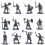 1:72 200/Set Plastic Ancient Figures Toy Grey 3