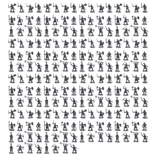 1:72 200/Set Plastic Ancient Figures Toy Grey 1