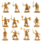1:72 200/Set Plastic Ancient Figures Toy Gold 2