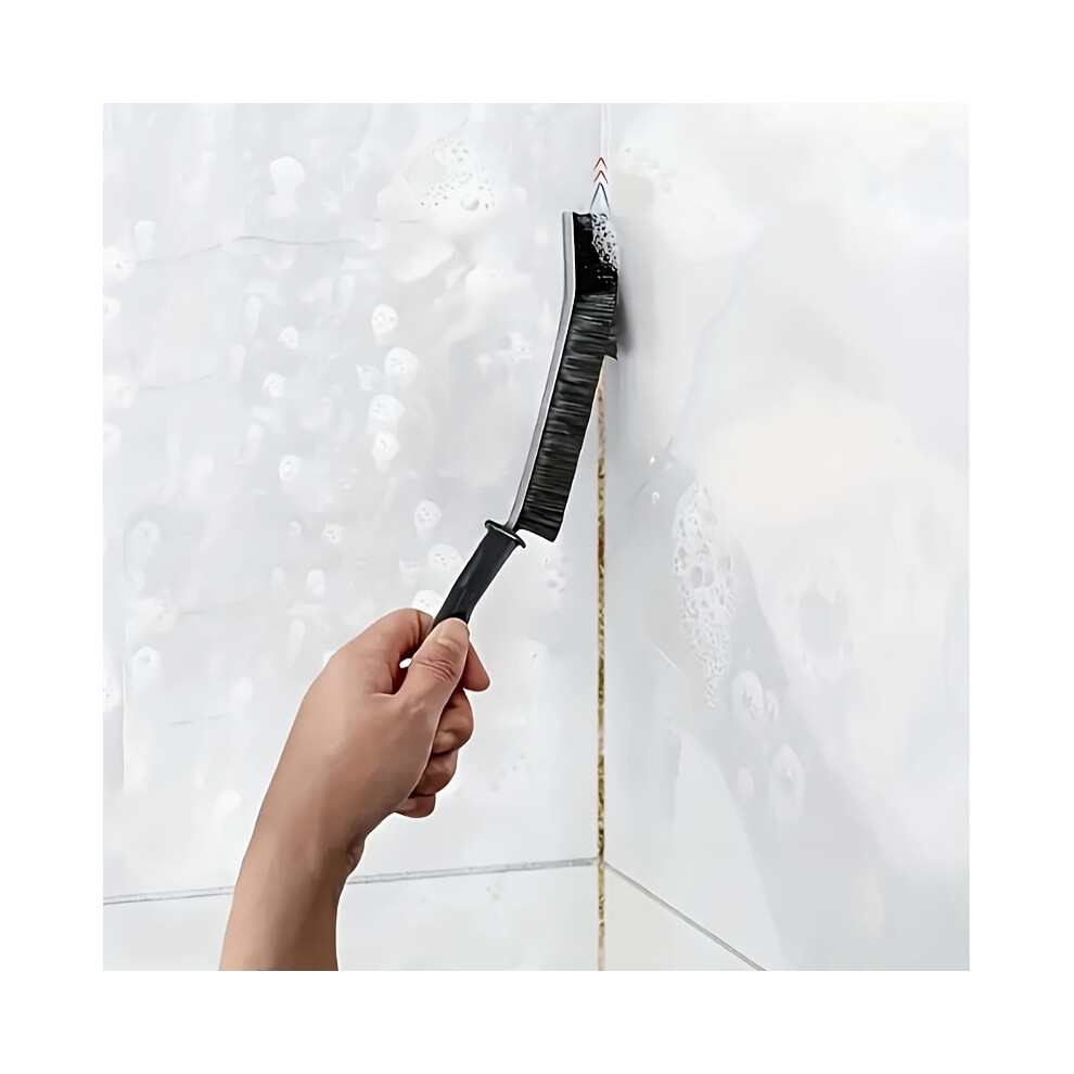 (Black) Heavy-Duty Bathroom Shower Cleaning Brush - Long Handle Scrubber with Hard Bristles, Non-Slip Grip for Bathroom, Kitchen, Toilet, Outdoor-image-OPC-PJ2ZRYR-NEW