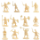 1:72 200/Set Plastic Ancient Figures Toy Yellow 3