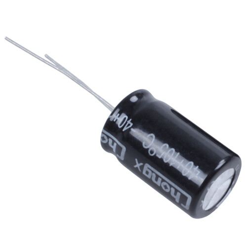 10 Pcs 22uF 400V 105C Electrolytic Capacitors Black 13mm x 21mm 1