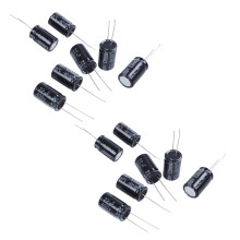 10 Pcs 22uF 400V 105C Electrolytic Capacitors Black 13mm x 21mm