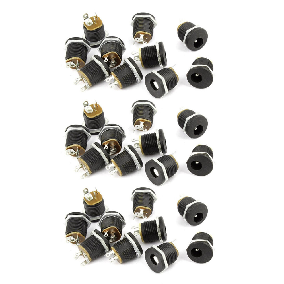 10 Pcs 3-Terminal Soldering 2.1Mm X 5.5Mm Female Power Jack Dc Socket 4711434712464