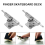 10 Pcs 29mm Fingerboard Trucks Finger Skateboard Deck with Nuts 4