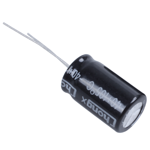 10 Pcs 22uF 400V 105C Electrolytic Capacitors Black 13mm x 21mm 2