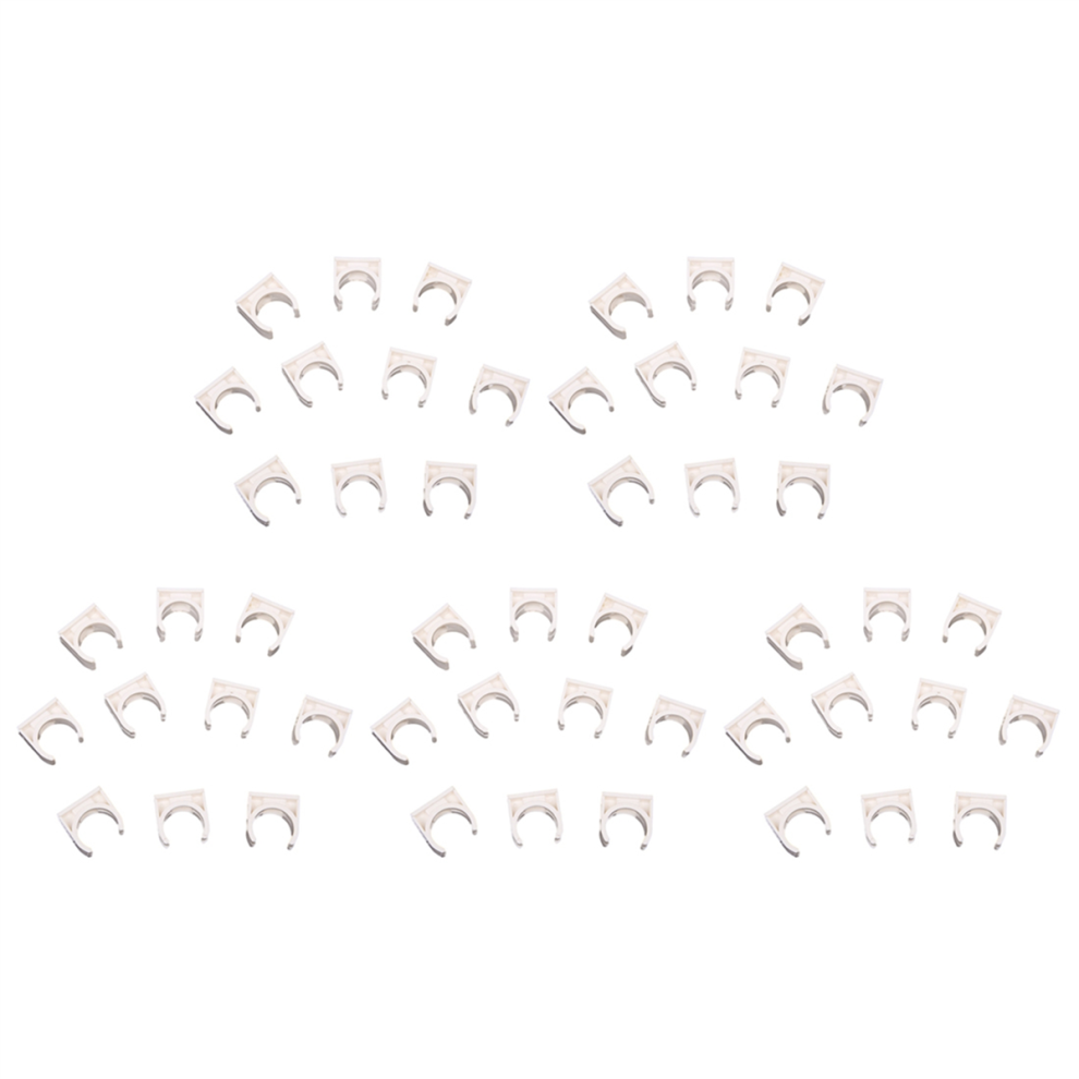 10 Pcs 20Mm Diameter White Pvc Water Supply Pipe Clamps Clips 4711434711856