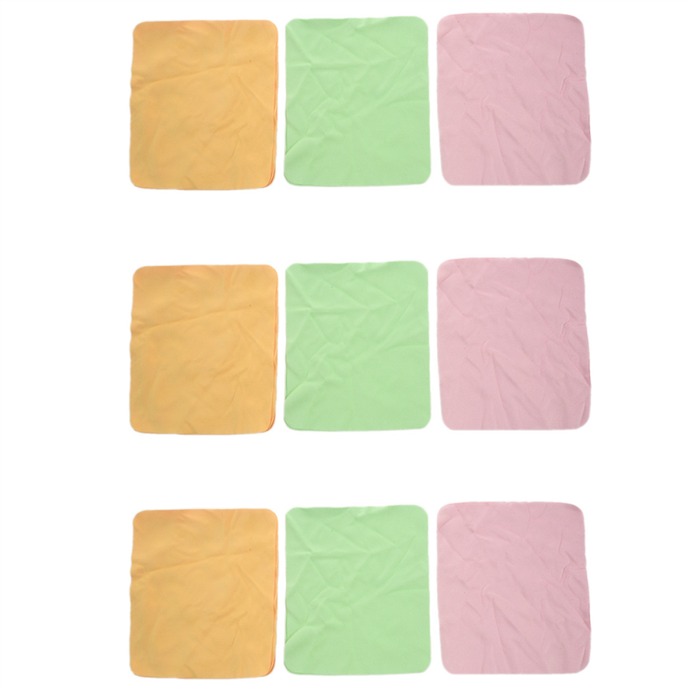 10 Pcs Glasses Eyeglasses Chamois Cloth Microfiber Cleaning Cloth