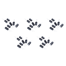 10 Pcs 22uF 400V 105C Electrolytic Capacitors Black 13mm x 21mm