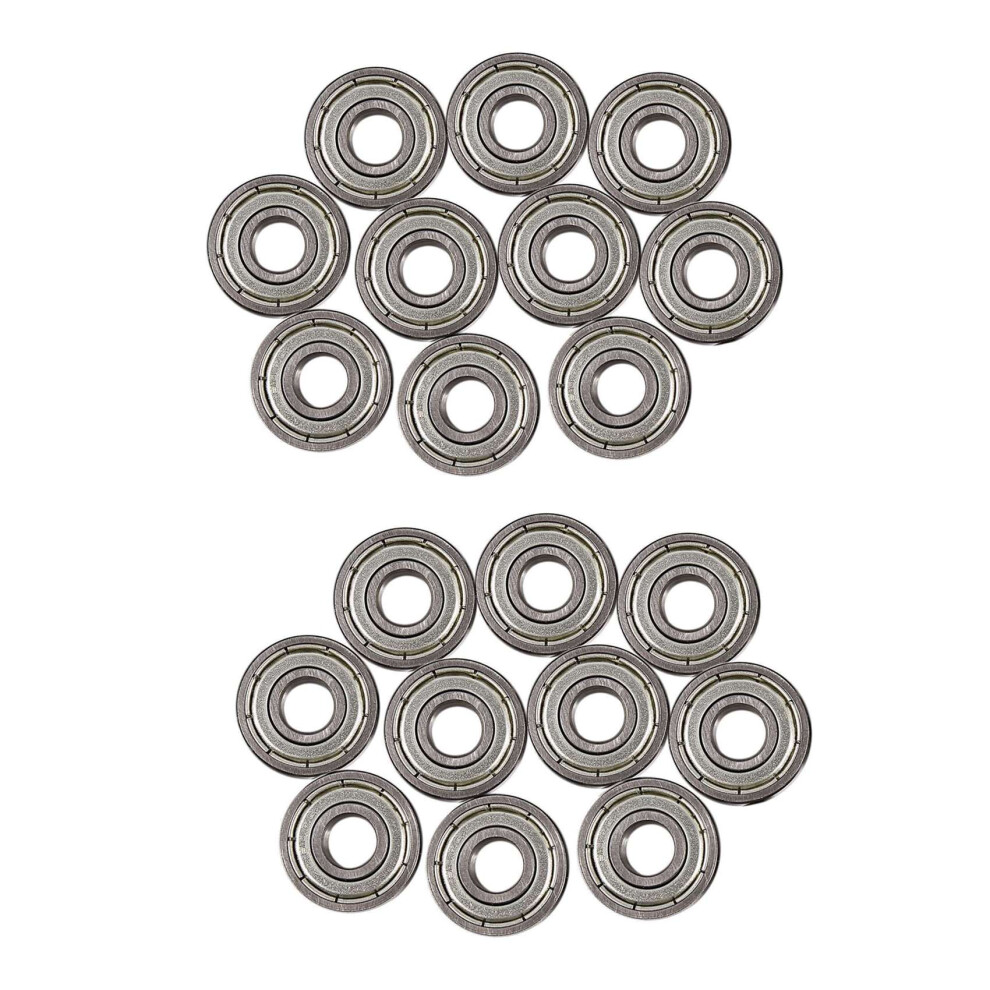 10 Piezas 607Zz 19 X 7 X6mm Profundidad Metal Rodamientos De Bola 4711434739591