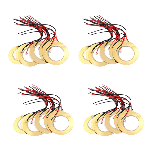 10 Pcs Piezo Ceramic Plate Dia 27mm for Buzzer Loudspeaker