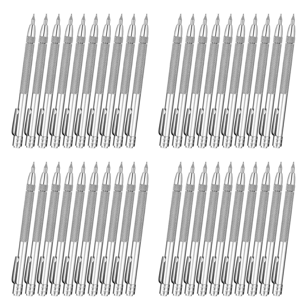 10 Pieces Tungsten Carbide Scriber With Magnet Aluminium 4711434739393