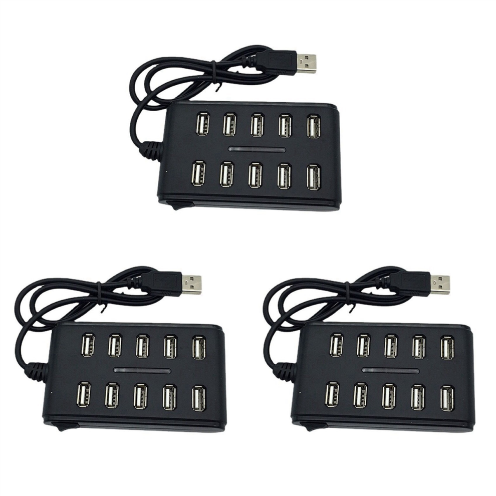 10 Port High Speed Extension Cable Usb 2.0 Hub Adapter For Laptop 4711434739669