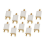 10 Sets Mini Display Easel With Canvas 8X8Cm Small Table Gift 2