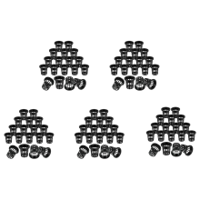 100 Pack 2.36 Inch Cups Slotted Mesh Wide Lip Filter Plant Net Pot