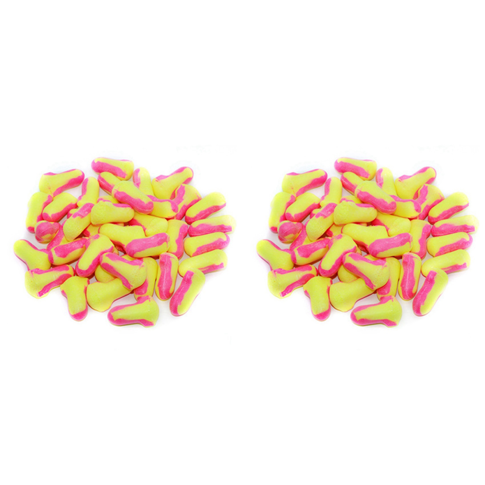 100 Pairs Soundproof Earplugs Anti-Noise Sponge Protective Earplugs 4711434731502