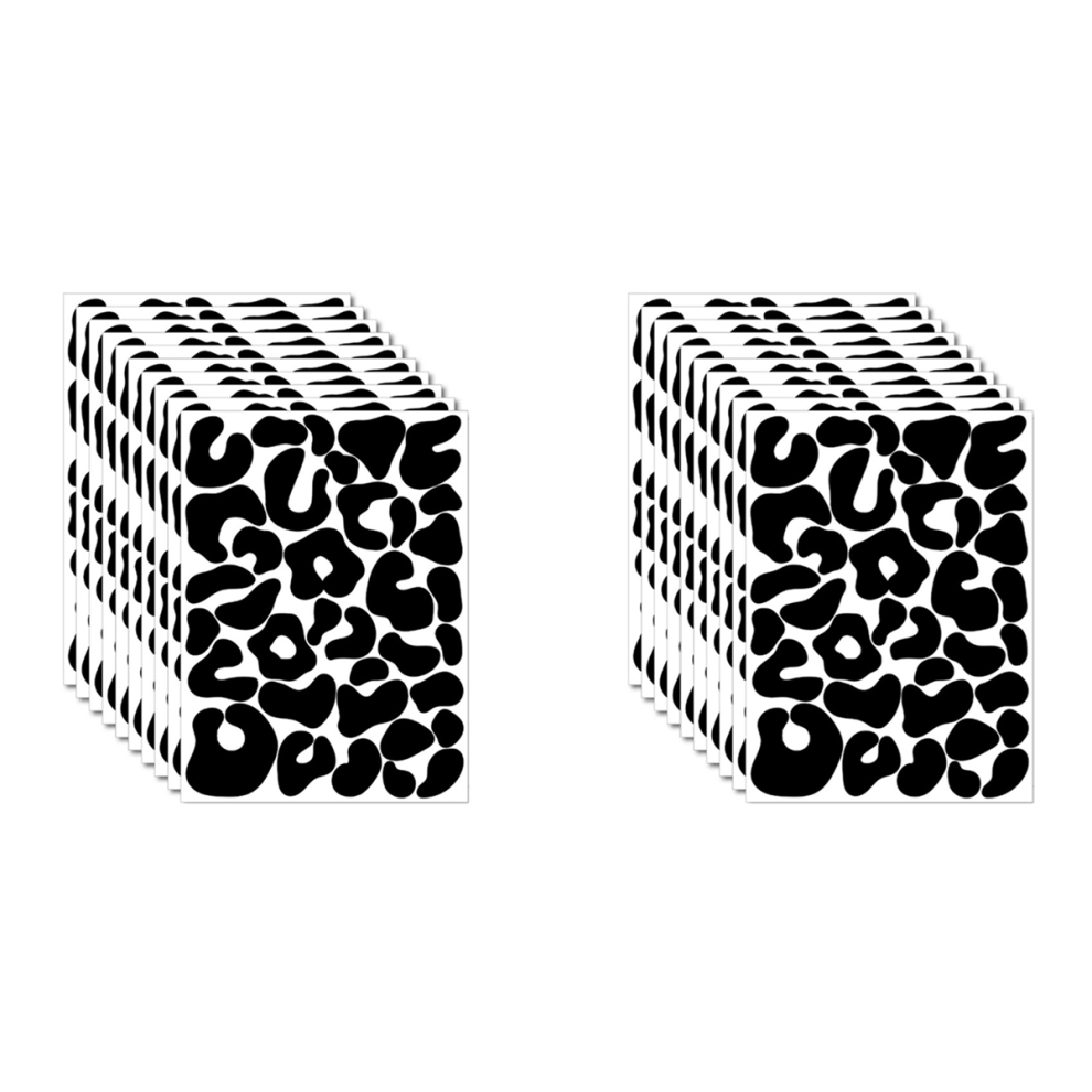 10 Sheets Polka Dot Stickers Irregular Polka Dot Wall Stickers