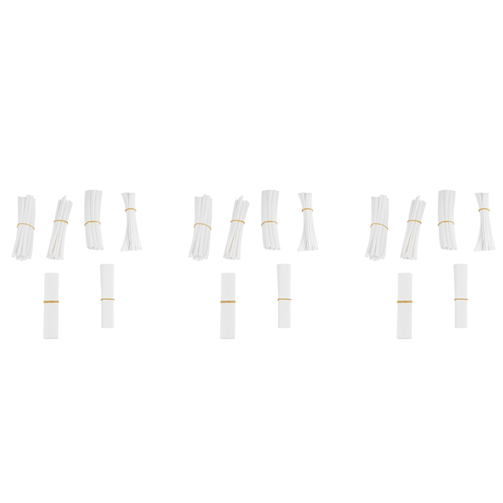 100 Pcs Heat Shrink Tube Casing Heat Shrink Tube Color:white 4711434720315