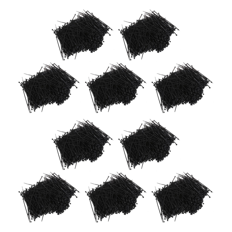 1000 Pcs Black Nylon Cable Zip Tie Fasten Wrap 95Mm X 2Mm 4711434742249