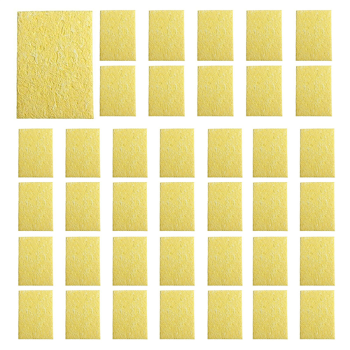 100 Pcs Soldering Iron Solder Tip Welding Cleaning Iron Sponge Pad