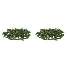 100 Pcs Green Plastic Tapered Glue Liquid Dispenser Needles 14G