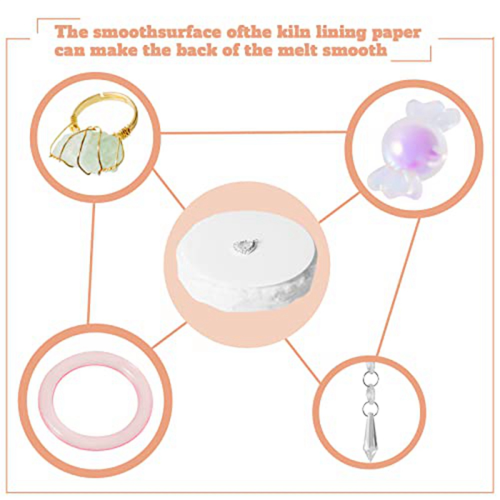 100 Sheets Round Microwave Kiln Paper Shelf Paper 2