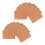 100Pcs Blank Earrings Ear Studs Tags Kraft Paper Display Card Brown 1