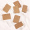 100Pcs Blank Earrings Ear Studs Tags Kraft Paper Display Card Brown 2