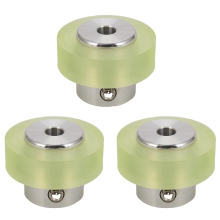 100Mm Aluminum Polyurethane Industrial Encoder Wheel Measuring Wheel