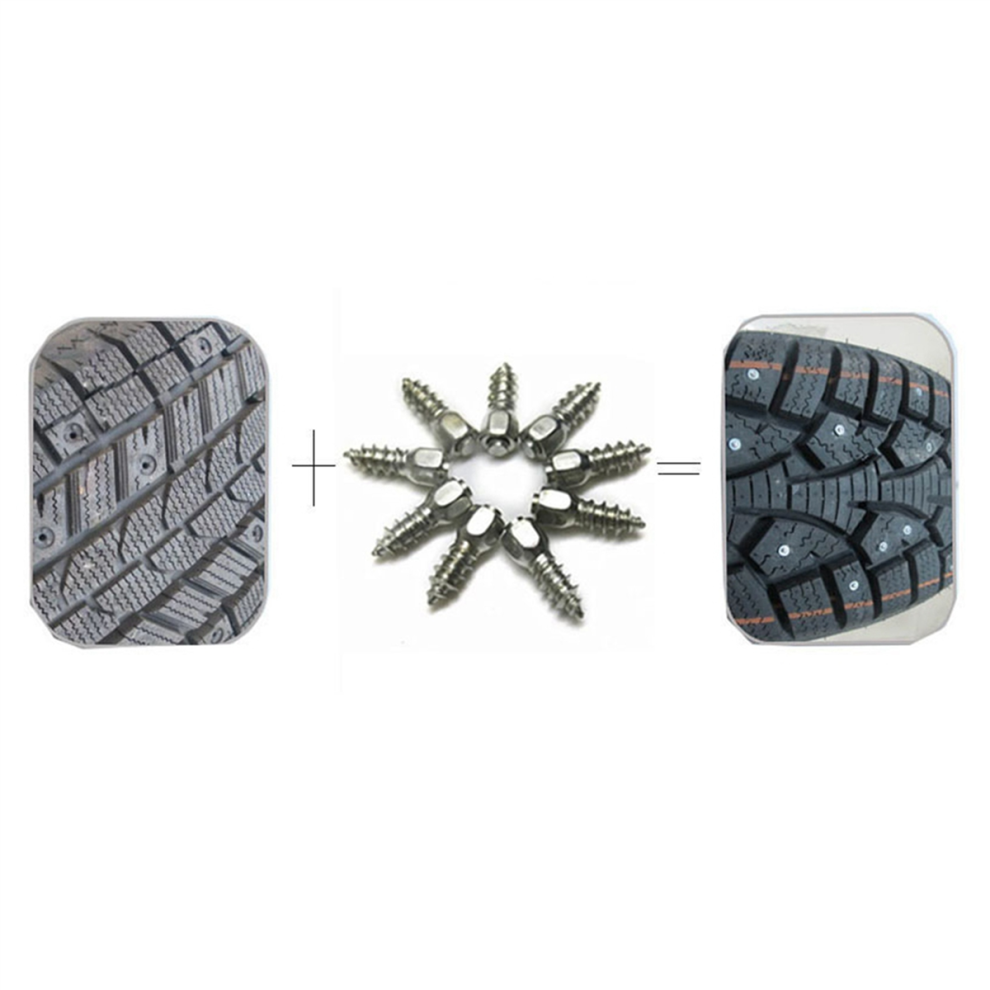 100Pcs 12Mm Tire Studs Carbide Screw For Car/Suv/Atv Car Tire Stud 4713408178696