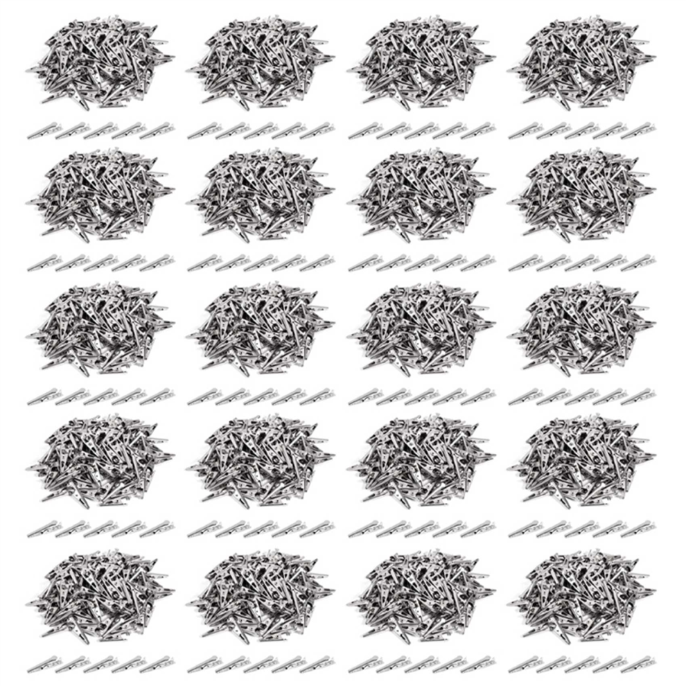 100Pcs 1.06In / 27Mm Mini Metal Alligator Clips, Crocodile Clamps 4711434733025