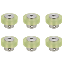100Mm Aluminum Polyurethane Industrial Encoder Wheel Measuring Wheel