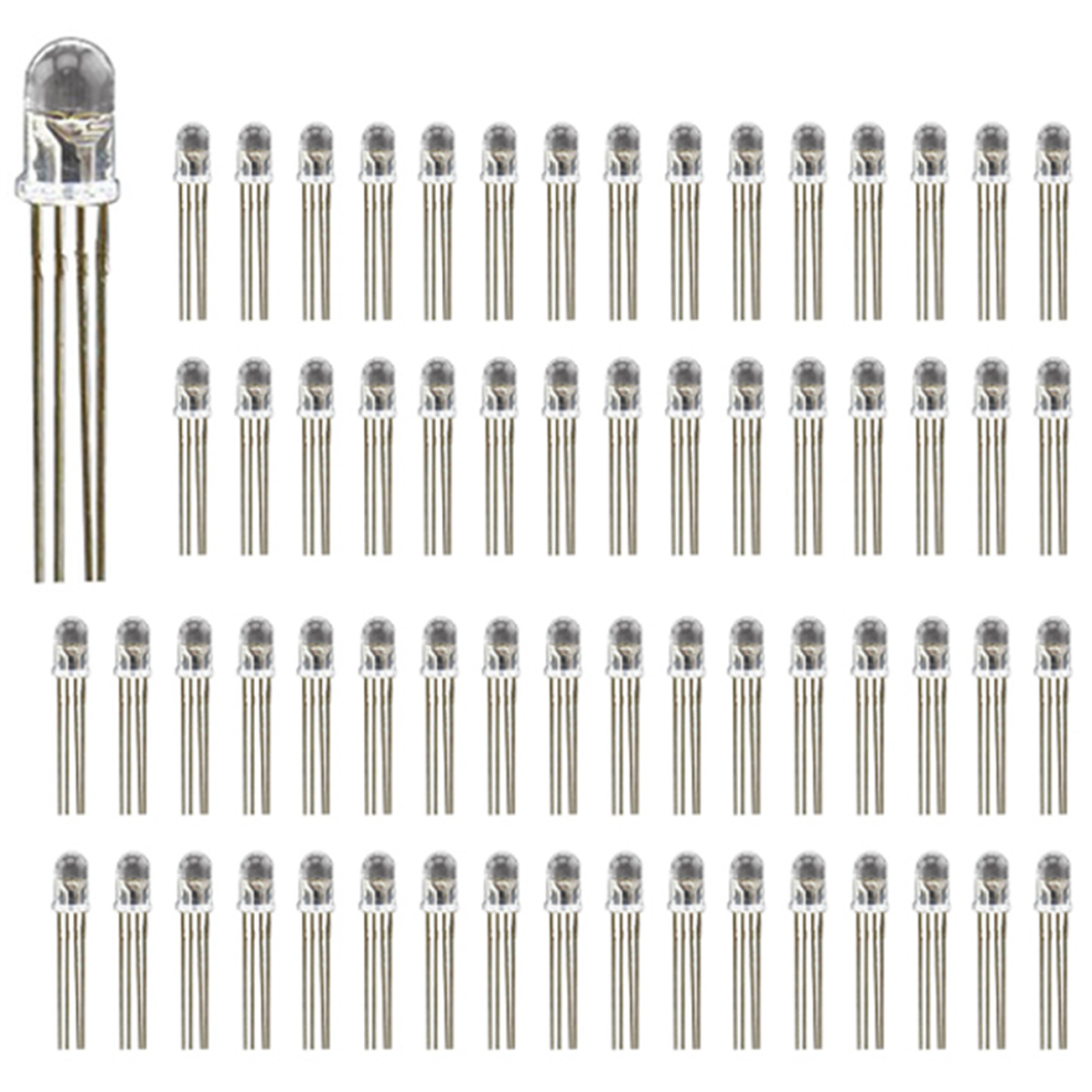 100Pcs 5Mm 4 Pin Rgb Common Anode Led Rot Gruen Blau 4711434723217