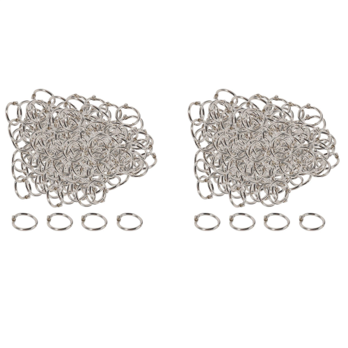100Pcs 19Mm Loose Leaf Binder Rings for Scrapbook/Album/Craft