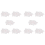 1000 Pcs5.5 X 7Cm Pyramid Tea Bag Filter Nylon Transparent Tea Bag 1