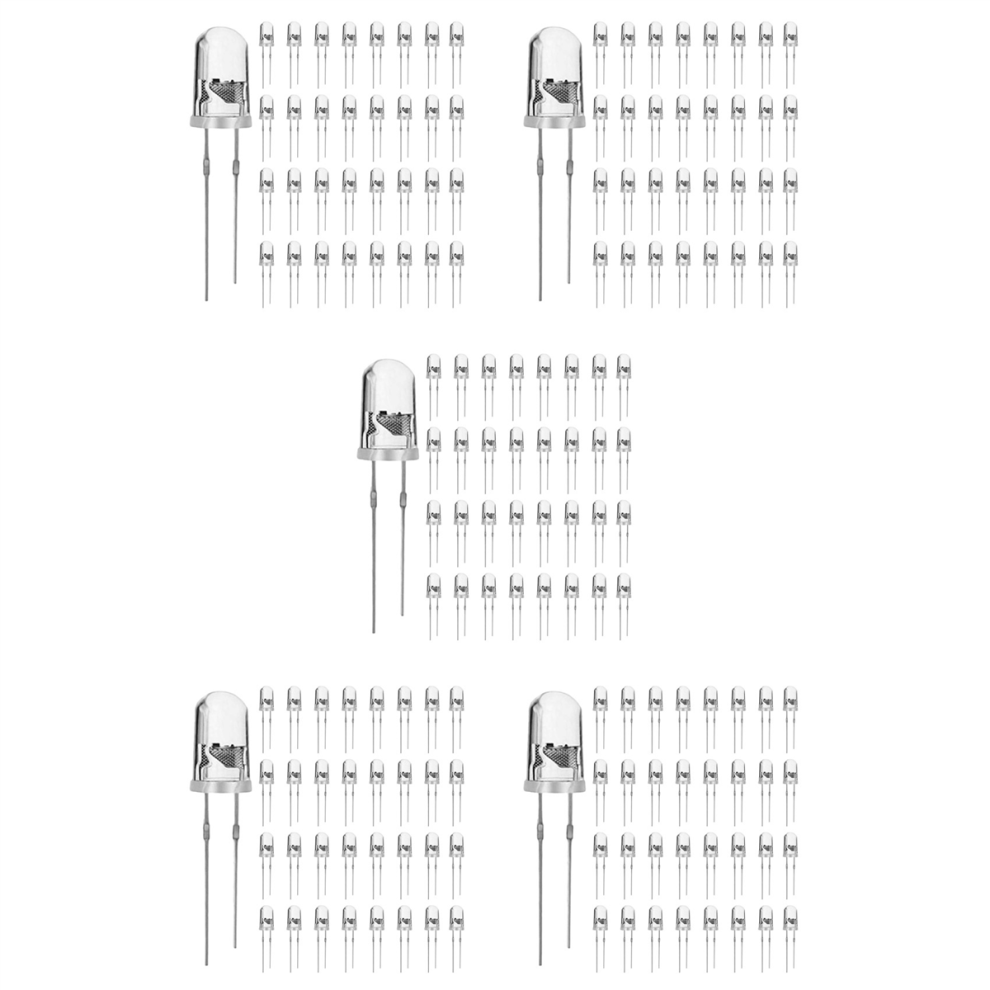 100Pcs 5Mm Round Uv Led Diode Super Bright Color 4711434733346
