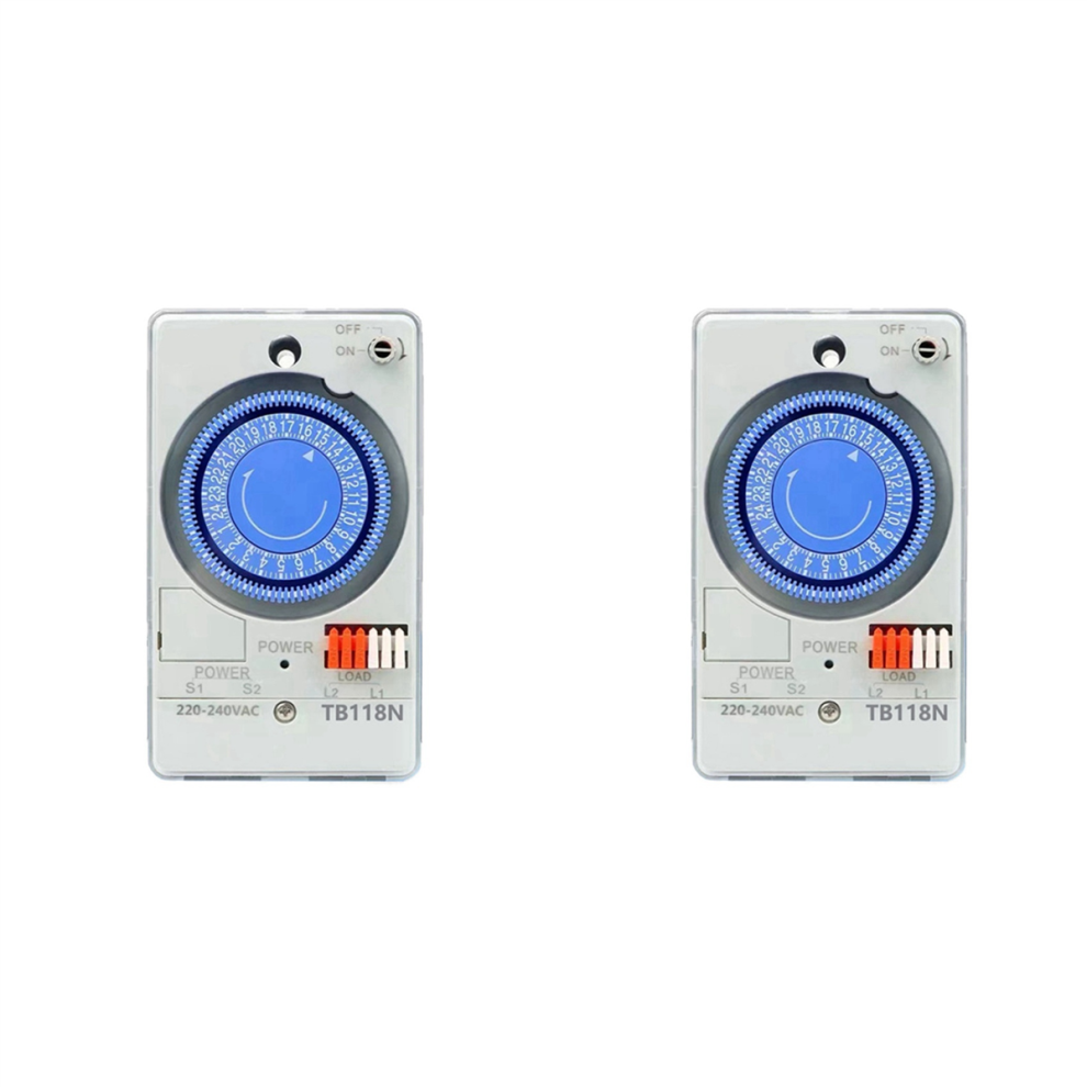 100-240Vac 50-60Hz Tb118n Din Rail Mechanical Timer Switch Waterproof 4713408178375