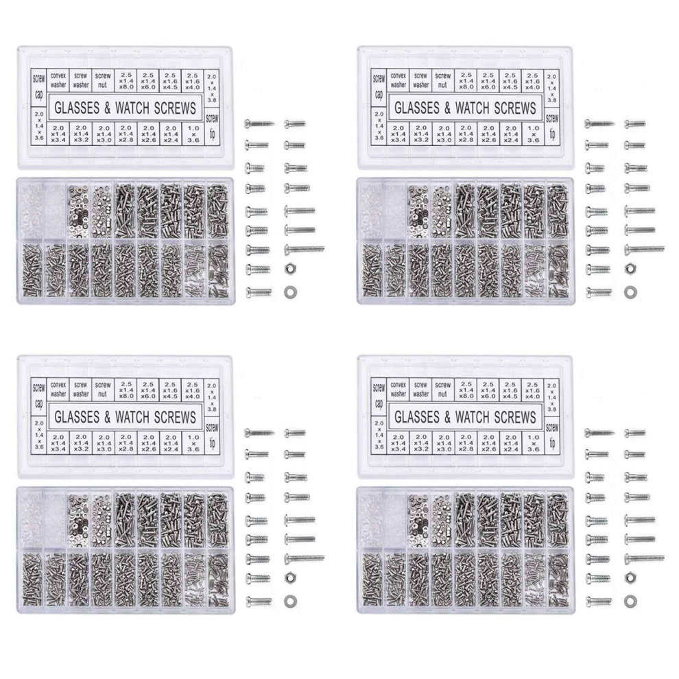 1000 StÃ¼ck Edelstahl Brillen Uhr Reparatur Schraube Kit Set-image-OPC-PJ2ZY8F-NEW