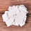 100Pcs Blank Earrings Ear Studs Paper Display Card Hanging White 6