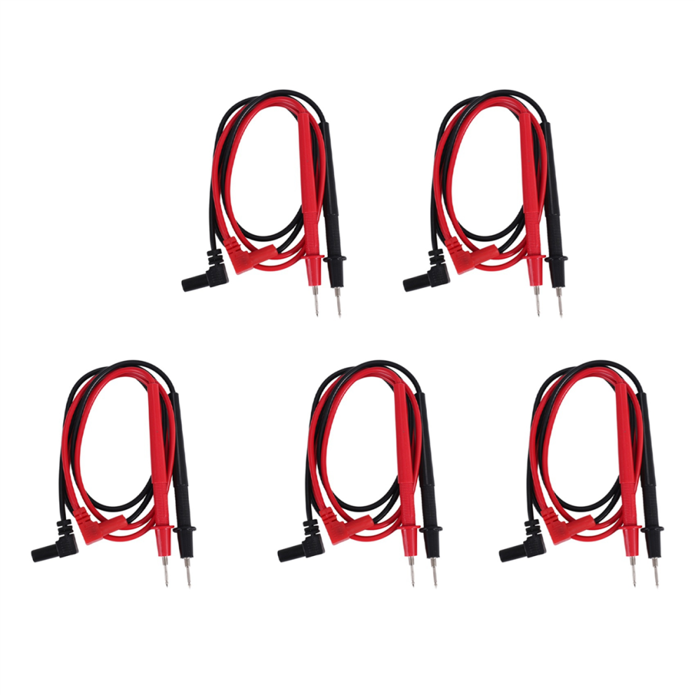 1000V Banana Plugs Detachable Tip Multimeter Test Lead Black Red Pair 4711434742683