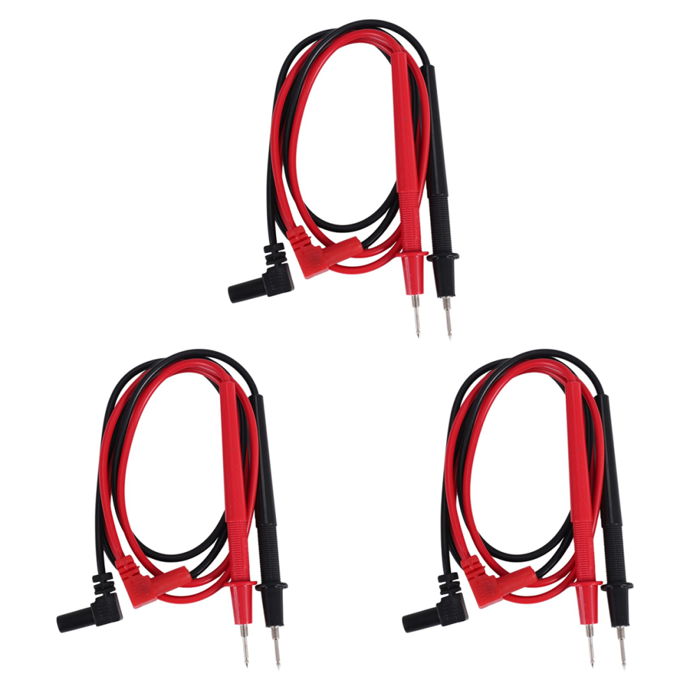 1000V Banana Plugs Detachable Tip Multimeter Test Lead Black Red Pair 4713408178337
