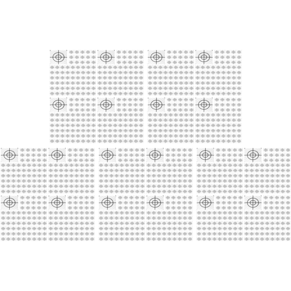 100Pcs Prism Measurement Reflector Sheet Total Station Tunnel Survey 4711434734701