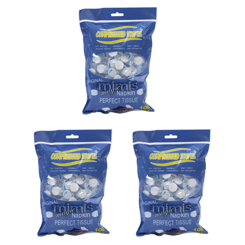 100Pcs Disposable Compressed Towels Tablet Capsules Washcloth