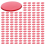 100pcs Clear Red Plastic Bingo Chips 1.9cm 1