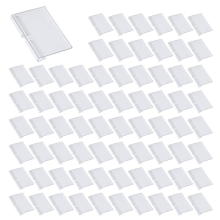 100Pcs Clear Plastic Label Holders for Wire Shelf Retail Price Label