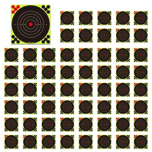 100pcs fluorescent green target stickers bow and stickers