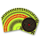 100pcs fluorescent green target stickers bow and stickers 5