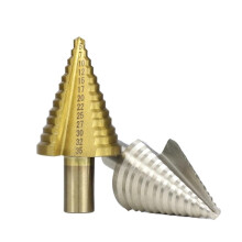 Spiral grooved step drill, highspeed steel for metal and wood (1pc)